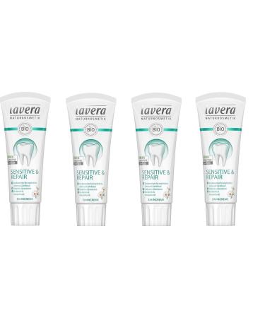 Lavera Toothpaste Sensitive and Repair - with organic chamomile and sodium fluoride 4 x 75ml