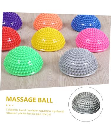 Minkissy Durian Ball - Spiky Massage Ball for Plantar Fasciitis Arm & Leg Relief | Office & Fitness Tool | 16x16x8cm Gray - Buy Online on GoSupps.com