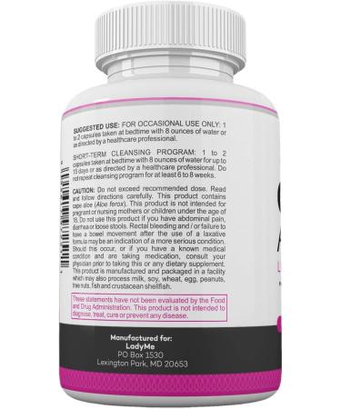 Pure Cape Aloe Herbal Laxative for Women - 90 Capsules - Natural Constipation Relief & Colon Cleanse Supplement by Ladyme - Buy Online on GoSupps.com