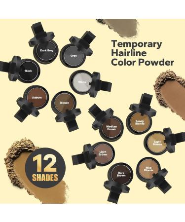 Hairline Powder - Stain-Proof Root Touch-Up for Thinning Hair | Sweatproof Dark Brown Color for Women & Men - Worldwide Shipping - Buy Online on GoSupps.com