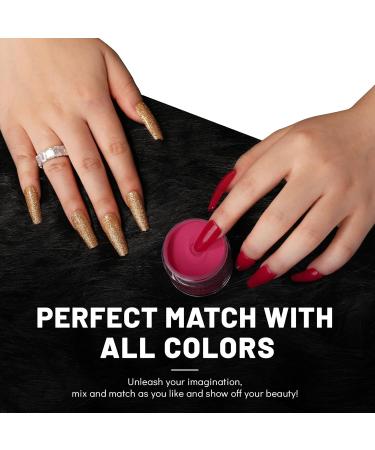 Aokitec Dip Powder 28g Classic Cherry Red Acrylic Dip Powder for Long-lasting Nail Art Strong Dip Nails Nail Powder for Nail Starter & Professional Home DIY Salon Use Quick Air Dry 03-Classic Cherry Red - Buy Online on GoSupps.com
