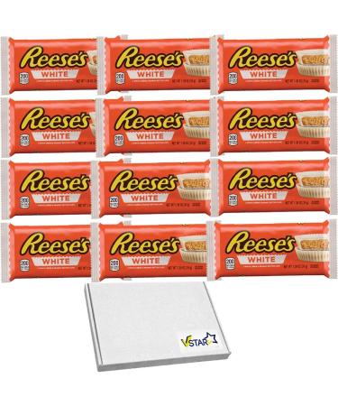Reese's White Peanut Butter Cups | Full Box 24 x 39g - Buy Online on GoSupps.com
