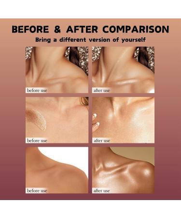 Shimmer Body Oil - Body Shimmer - Golden Brown Body Shimmer Oil for Body & Face - Body Oil for Women - Moisturizing & Non-sticky Body Oil - Body Skin Care (Golden Brown) - Buy Online on GoSupps.com