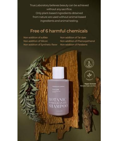 TheMogan True.LAB Pomegranate Shampoo - Natural Nourishment for Damaged Hair | Essential Oils & Plant-Based Protein | 135ml / 5.8 Fl Oz - International Shipping Available - Buy Online on GoSupps.com
