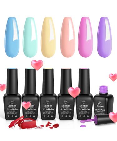 Beetles Gel Nail Polishes- Unicorn Colors Purple Pink Color Nail Art Easter Decoration Soak Off UV Nail Lamp Nail - Buy Online on GoSupps.com