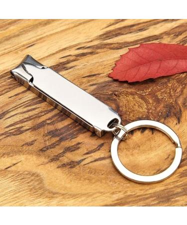 HCHGJKN Nail Clippers Stainless Steel Ultra-thin Foldable Hand Toe Nail Clippers Cutter With Keychain Cutter TrimmerNail Art Tool(Silver) - Buy Online on GoSupps.com