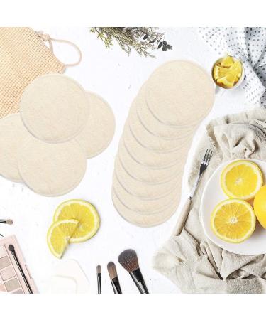 Honrane Cotton Pad Holder Cosmetic Cotton Pad Organizer 12Pcs/Set Makeup Remover Pad Facial Cleansing Reusable Round Puffs with Mesh Bag for Home Use Cotton - Buy Online on GoSupps.com