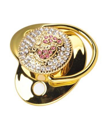 Premium Gold Pacifier for Newborns | Antistatic Baby Pacifiers for 6-18 Months | Ideal for Home & Outdoor Use - Buy Online on GoSupps.com
