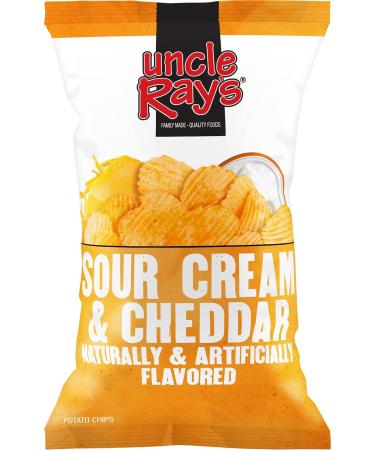 Uncle Rays Sour Cream & Cheddar Flavoured Potato Chips Crisps American Chips