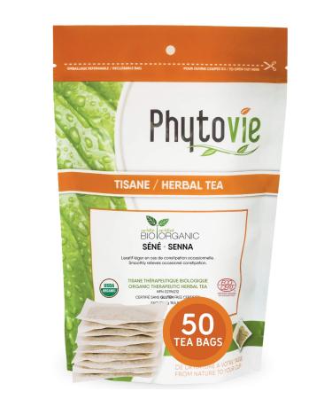 Senna Detox Organic Herbal Tea - Natural Laxative for Constipation Relief and Colon Cleanse Pack of 50 Tea Bags