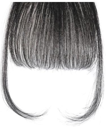 Shxupjn Bang Clip in Human Hair | Human Hair Bangs Extensions - Clip on Air Bangs Neat Bangs Hair Extension Natural Color Fringe Hairpieces Hair Bangs for Daily Wear brown black - Buy Online on GoSupps.com
