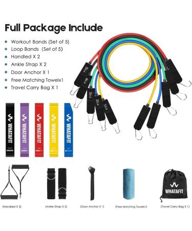 Resistance Bands Exercise Bands Resistance Bands for Working Out Work Out Bands with Handles for Men and Women Fitness Strength Training Home Gym Equipment (Assorted) - Buy Online on GoSupps.com