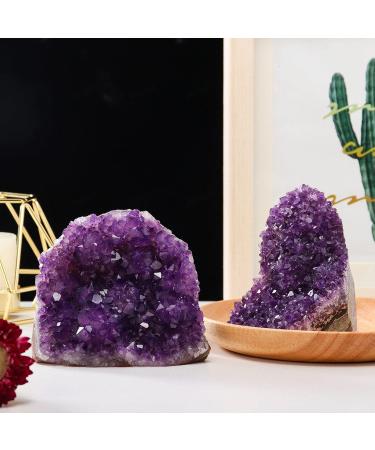 Natural Amethyst Crystal Cluster Rock Crystal Cluster Amethyst Gemstone Specimen Raw Druzy Geode Stone Figurine for Reiki Home Decoration 1kg Gift (Size : 1.7kg) - Buy Online on GoSupps.com