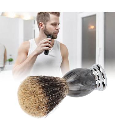 Synthetic Razor Brush - Durable Resin & Aluminum Handle | Easy-Clean Beard Brush for Home & Salon - Perfect Shaving Cream Tool for Men - Buy Online on GoSupps.com