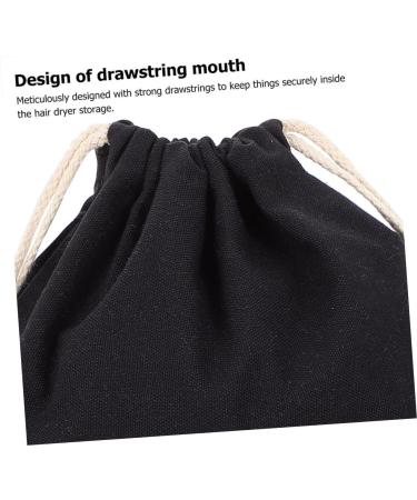 PLAFOPE 4pcs Hair Dryer Storage Bag Hair Dryer Carrying Bags Hair Waver Tool Hair Bag Cloth Bag Fabric Black - Buy Online on GoSupps.com