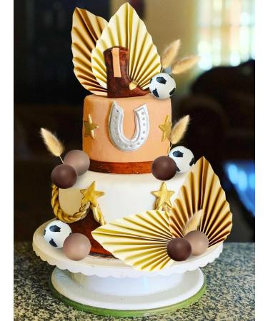 JeVenis 24 PCS Cowboy Cake Decoration Cow Cake Topper Baby Shower Cake Decoration Oh Baby Cake Topper Gender Reveal Cake Toppers Brown1 - Buy Online on GoSupps.com