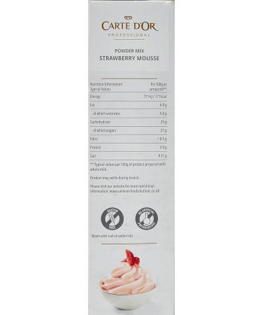 Carte d'Or 630g Strawberry Mousse Powder Mix - Make 5.4L - 1 Pack - Buy Online on GoSupps.com