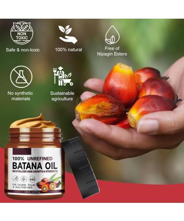 120ml Batana Hair Oil Natural Organic Pure Raw Batana Oil Treatment Solid Batana Oil Hair Mask Hair Smoothing Conditioner Prevent Hair Loss and Repair Damaged Hair for All Hair Types - Buy Online on GoSupps.com