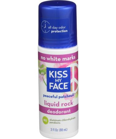 Kiss My Face Liquid Rock Roll On Deodorant - Patchouli  3 oz