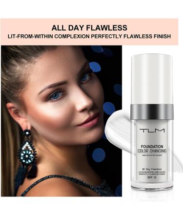 DongEr 2 Pack Color Changing Foundation Flawless White Makeup Long Lasting Waterproof SPF 15 for Face - Buy Online on GoSupps.com