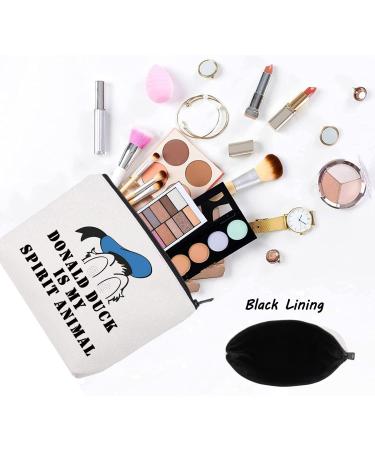 LEVLO Zippered Cosmetic Bag for Women - Donald Spirit Animal | Stylish & Functional Travel Organizer - Buy Online on GoSupps.com