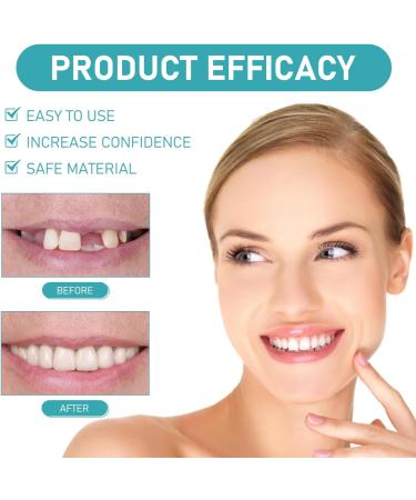 2 Pcs Minceetbien Dentures Minceetbien Silicone Reline Denture Set Adjustable Snap-in Dentures Upper and Lower Denture Kit Comfortable and Waterproof Fake for Instant Smile Restoration - Buy Online on GoSupps.com