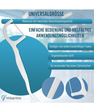 Vidaprime Dental Sticks - Reusable Waxed Dental Care for Kids & Adults - 200 Pieces for Effective Teeth Cleaning & Tartar Prevention - Buy Online on GoSupps.com