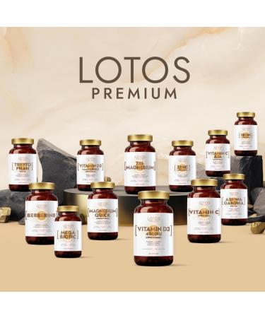  Lotos Pharma Berberine Premium 500mg - 90 Capsules - Pack of 3 - Vegan Friendly - Maximum Absorption Berberis Aristata - GMP Certified Quality System - Berberine No Additives - Buy Online on GoSupps.com