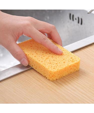 40pcs Kitchen Cleaning Sponge Natural Wood Pulp Cotton Dishwashing Sponges Cleaner for Kitchen Bathroom Cleaning Tools Dish Sponges for Washing Dishes - Buy Online on GoSupps.com