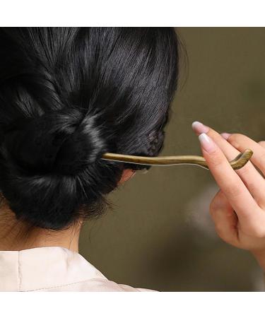 Hair Sticks For Buns Hair Chopsticks for Women 8.7" Hair Sticks for Buns Chinese Hair Chopsticks Wooden Hair Sticks Simply Hair Pin for Long Hair Girls Hair Accessory - Buy Online on GoSupps.com