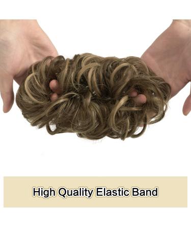 Sofeiyan Hair Ties & Extensions for Women - Golden Brown & Light Blonde Chignon Hairstyles Wavy Updos 40g - Buy Online on GoSupps.com