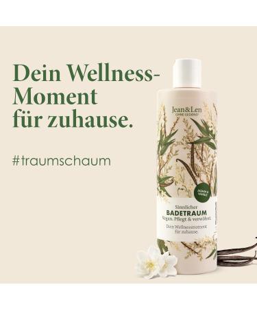 Jean & Len Sensual Bathing Foam - Jasmine & Vanilla | Vegan Paraben-Free Nourishing 400ml - Buy Online on GoSupps.com