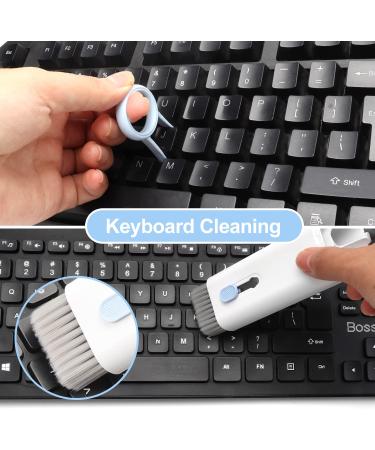 Enfudid 7-in-1 Electronics Cleaner Kit - Portable Multifunctional Cleaning Tool with Cleaning Fluid - Sky Blue - Buy Online on GoSupps.com