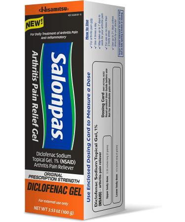 Salonpas Diclofenac Arthritis Pain Relief Gel 3.53oz - Fast-Acting Pain Relief for Arthritis (1 pack) - Buy Online on GoSupps.com