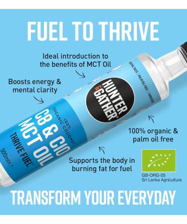 Hunter & Gather Optimal Keto Bundle - C8 & C10 MCT Thrive Fuel + Bovine Collagen Powder | Supplements for Men and Women (400g Collagen, 500ml MCT) - Buy Online on GoSupps.com