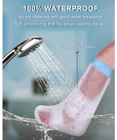 CureSquad Waterproof Leg Cast Cover - Adult Reusable Protector for Shower - Comfortable and Elastic Shower Bag - Wound Care Supplies - Buy Online on GoSupps.com