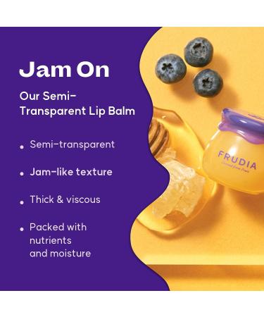 FRUDIA Honey Lip Balm Blueberry - Organic Lip Exfoliator, Moisturizer & Volumizer with Jeju Blueberry and Honey Extracts | For Dry & Chapped Lips (10 ml) - Buy Online on GoSupps.com