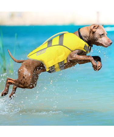 Zooland Dog Life Jacket - Adjustable Buoyant Reflective Lifesaver for Small to XXL Dogs - Durable & Safe Green Design - Buy Online on GoSupps.com