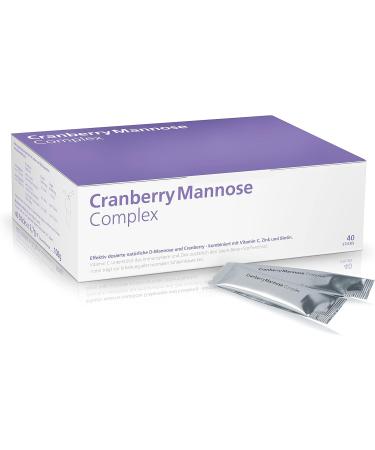 Cranberry Mannose Complex - High Dose D-Mannose Powder with Zinc & Biotin | 2 Pack (80 Sticks) for Healthy Bladder Support - Buy Online on GoSupps.com
