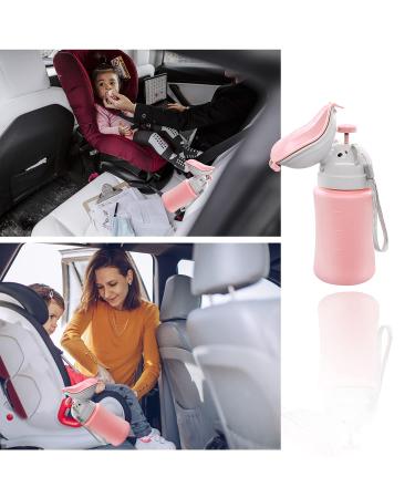 Kids Travel Urinal Portable Potty - Leak Proof 500ml Pink Pee Bottle for Girls | Emergency Toilet for Car, Camping, Road Trips | Toddler Baby Urinal - Buy Online on GoSupps.com
