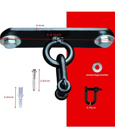 Premium AQF Heavy Load Ceiling Hook - Iron Punching Bag Holder for MMA Boxing & Fitness - Durable 5 Hook for Martial Arts Training - Buy Online on GoSupps.com