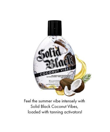 Millennium Tanning Solid Black Coconut Vibes - 13.5 oz Indoor/Outdoor Tanning Lotion - Buy Online on GoSupps.com