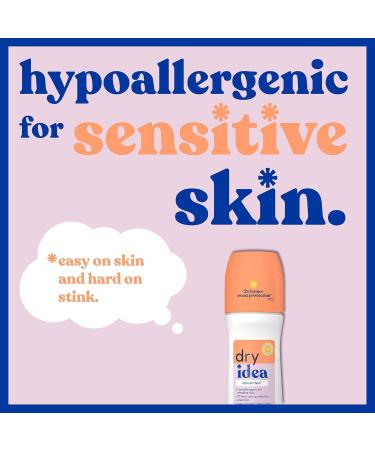 Buy Dry Idea Roll-On Deodorant & Antiperspirant - 72-Hour Odor Protection Unscented Hypoallergenic - Pack of 2 for Sensitive Skin | International Shipping Available - Buy Online on GoSupps.com