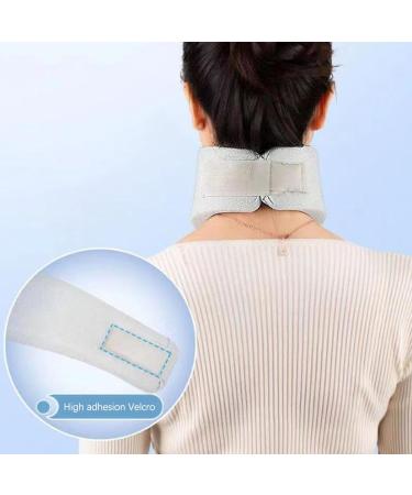 Neck Brace for Neck Pain and Support Soft Support Collar Can Be Used During Sleep Neck Support Wraps Aligns and Stabilizes Vertebrae for Neck Pain for Women & Men Light Grey - Buy Online on GoSupps.com