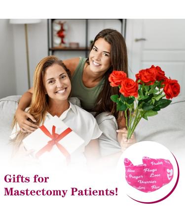 Mastectomy Pillow - Post-Op Breast Cancer Recovery Support | Seatbelt Protection | Heart Surgery Aid with Pocket and Pink Flower Design - Buy Online on GoSupps.com
