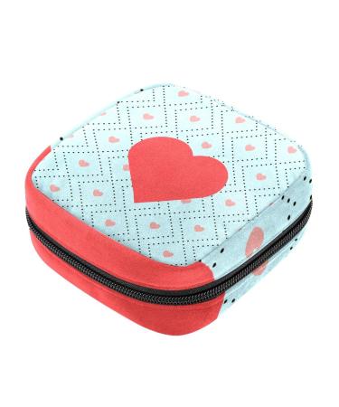 Love Heart Sanitary-Napkietten Storage Pocket Portable Periods for Women Teenager Girls Menstrual Cup Still pillow holder Color 12