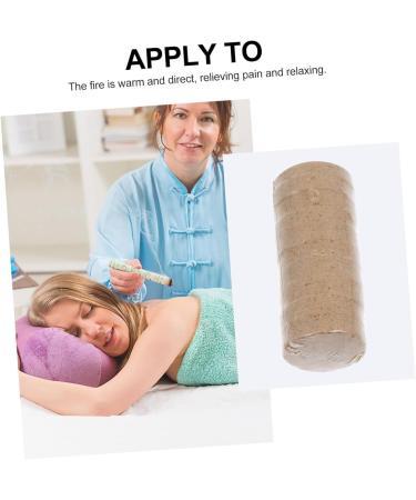 CliSpeed 120 MOXA Cake Massage Tool - Mini Accessories for Moxibustion with Wormwood - Yellow Moxas (6pcs 5x2x2cm) - International Shipping Available - Buy Online on GoSupps.com