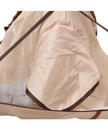OFKPO Hair Cutting Cloak Umbrella Hair Cutting Cape for Adult Foldable Barber Cloak Waterproof Adjustable for Home Hair Salon Barber Beige - Buy Online on GoSupps.com