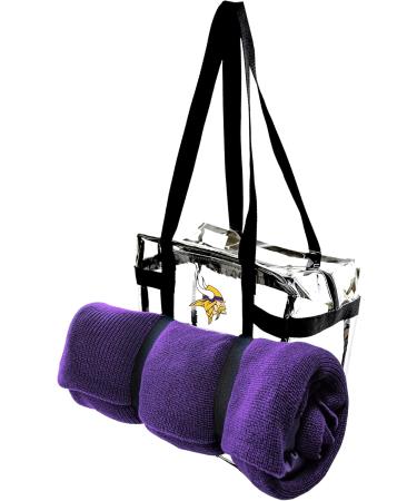 Shop Littlearth Clear Tote Bag - Minnesota Vikings | Official NFL Gear | One Size Colorless | Fast International Shipping - Buy Online on GoSupps.com