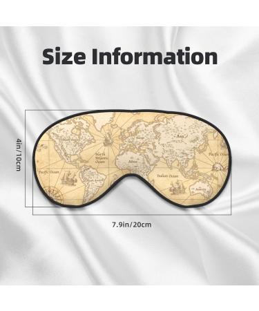 World Map Sleep Mask | Adjustable Double-Sided Eye Covers for Ultimate Comfort & Eye Care - Buy Online on GoSupps.com